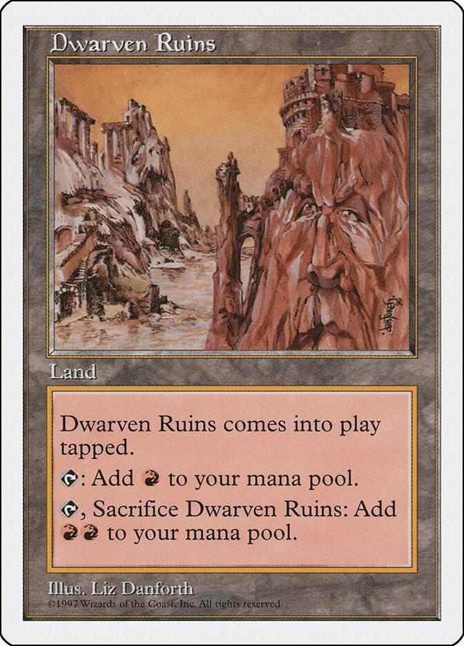 Dwarven Ruins card from Fifth Edition
