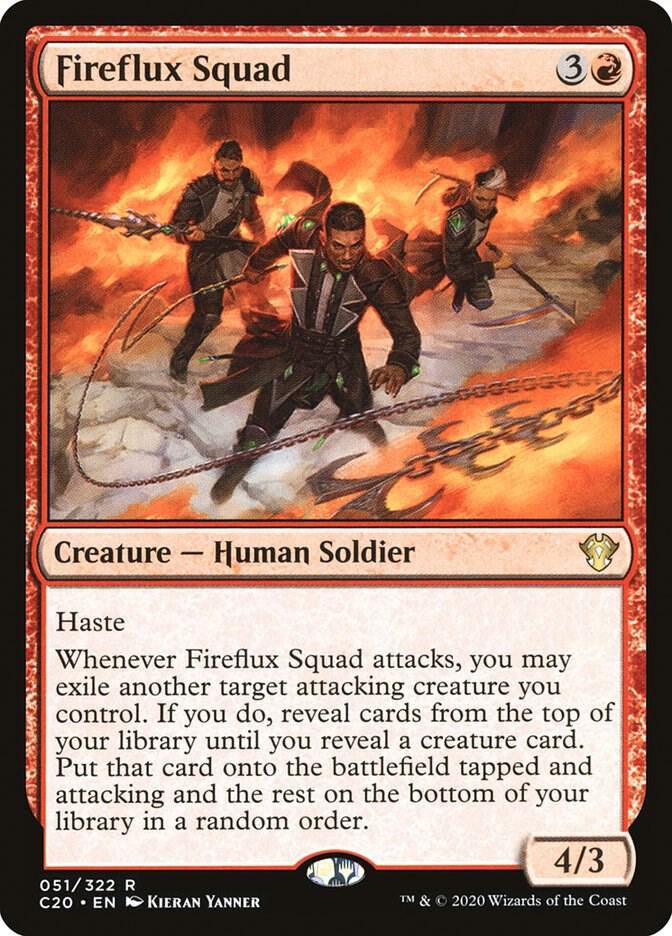 Fireflux Squad 51 card from Commander 2020