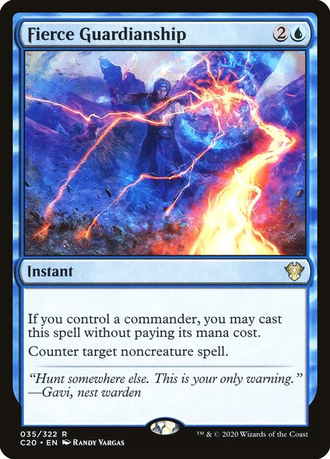 Fierce Guardianship 35 card from Commander 2020
