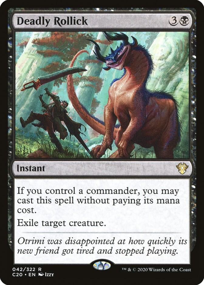 Deadly Rollick 42 card from Commander 2020