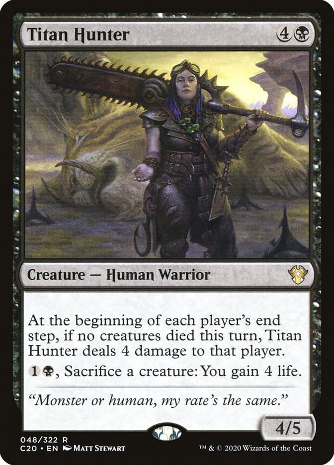 Titan Hunter 48 card from Commander 2020
