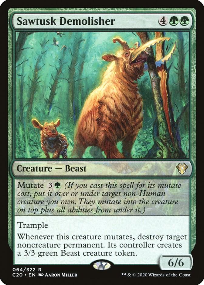 Sawtusk Demolisher 64 card from Commander 2020