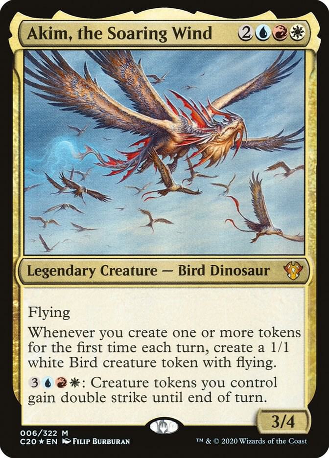 Akim, the Soaring Wind 6 card from Commander 2020