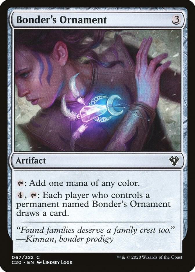 Bonder's Ornament 67 card from Commander 2020