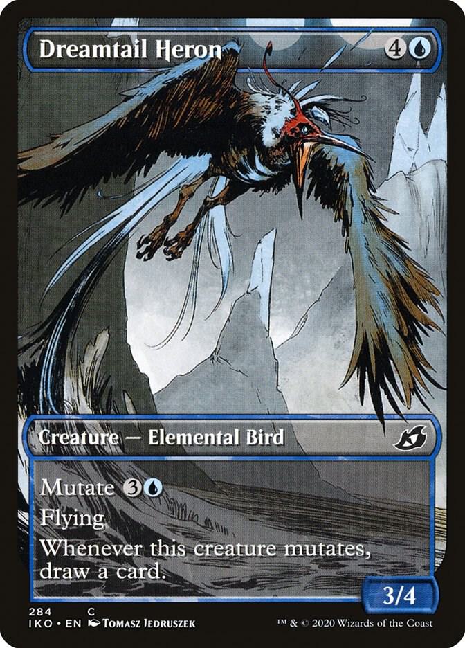 Dreamtail Heron (Showcase) 284 card from Ikoria: Lair of Behemoths