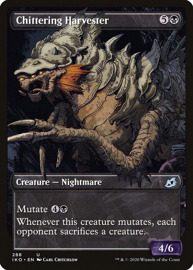 Chittering Harvester (Showcase) 288 card from Ikoria: Lair of Behemoths