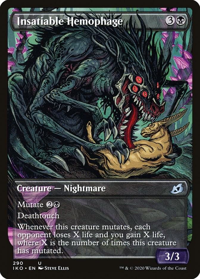 Insatiable Hemophage (Showcase) 290 card from Ikoria: Lair of Behemoths