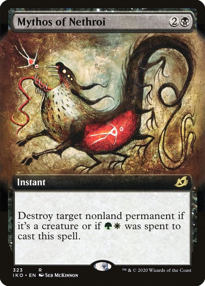 Mythos of Nethroi (Extended Art) 323 card from Ikoria: Lair of Behemoths