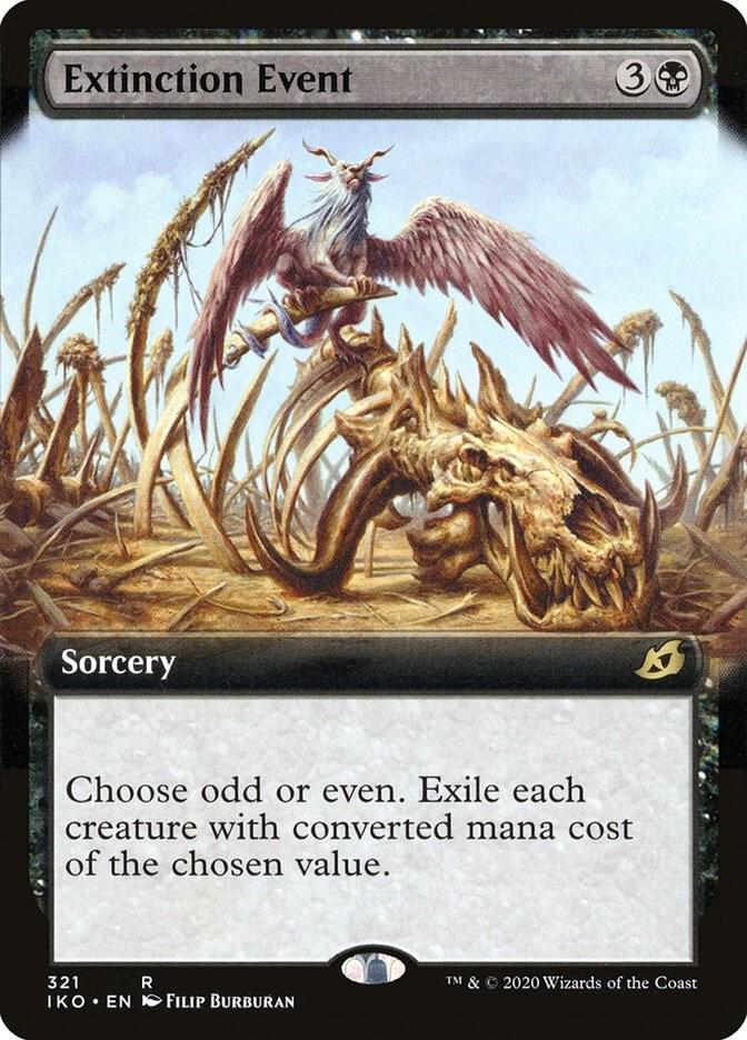 Extinction Event (Extended Art) 321 card from Ikoria: Lair of Behemoths