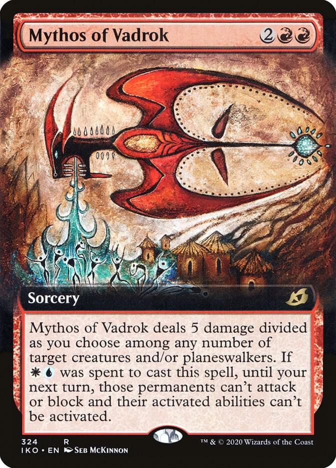 Mythos of Vadrok (Extended Art) 324 card from Ikoria: Lair of Behemoths