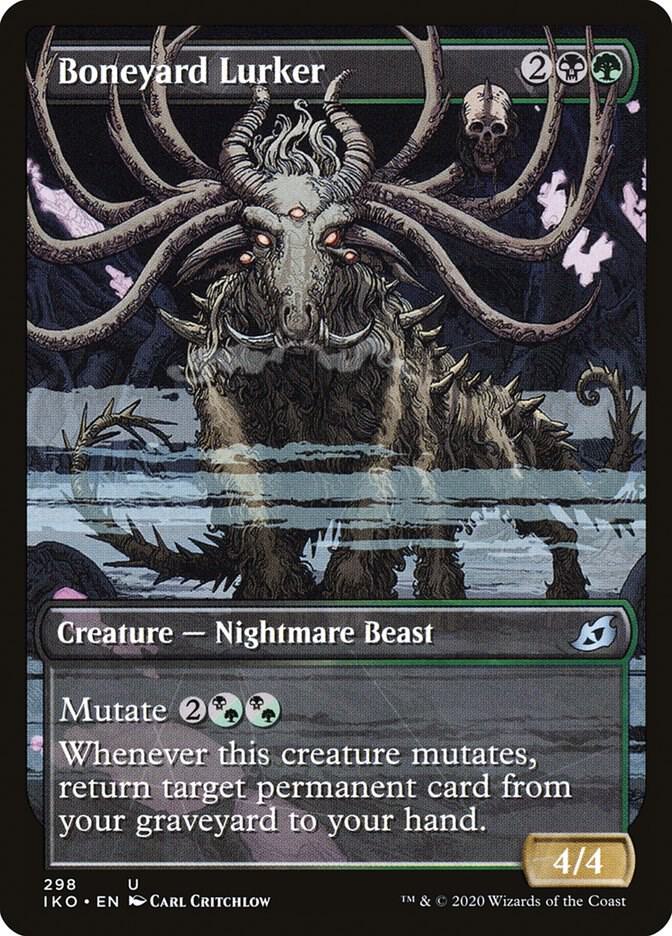 Boneyard Lurker (Showcase) 298 card from Ikoria: Lair of Behemoths