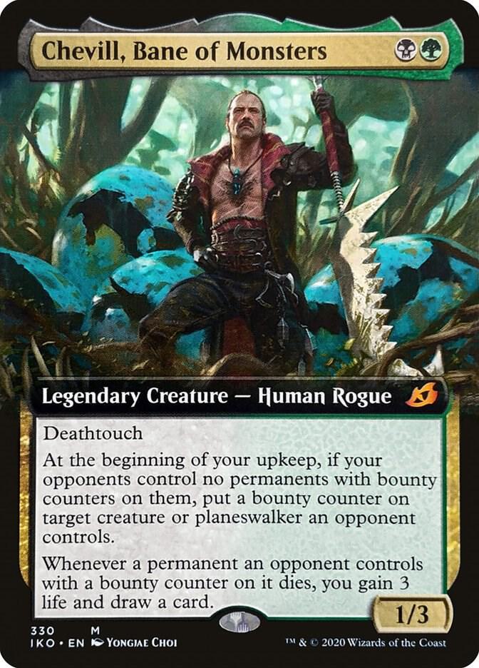 Chevill, Bane of Monsters (Extended Art) 330 card from Ikoria: Lair of Behemoths