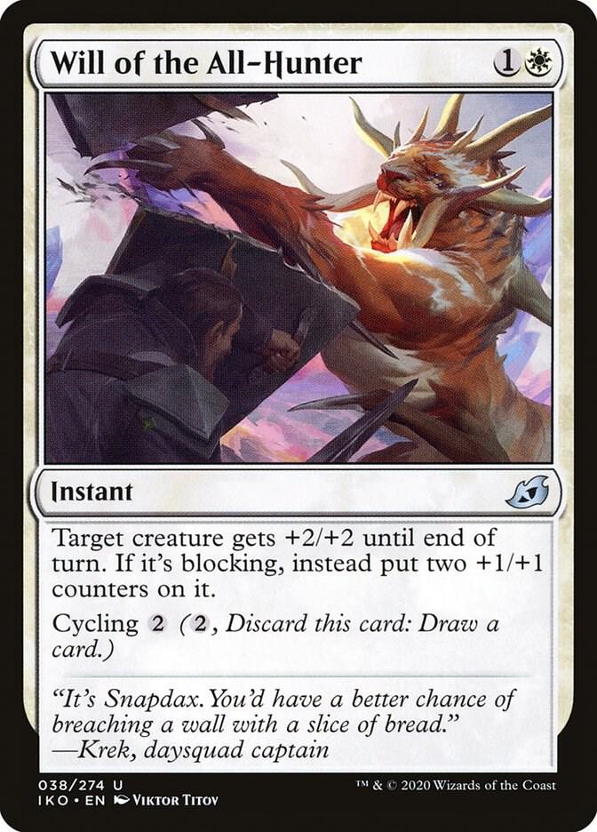 Will of the All-Hunter 38 card from Ikoria: Lair of Behemoths