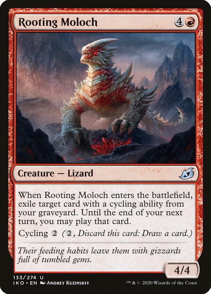 Rooting Moloch 133 card from Ikoria: Lair of Behemoths