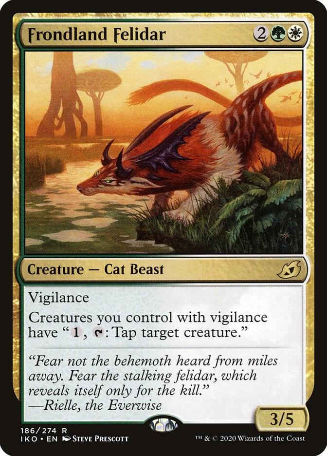 Frondland Felidar 186 card from Ikoria: Lair of Behemoths