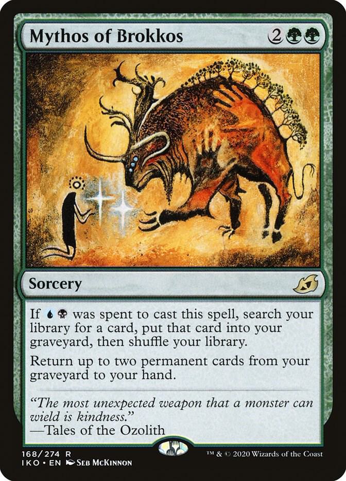 Mythos of Brokkos 168 card from Ikoria: Lair of Behemoths