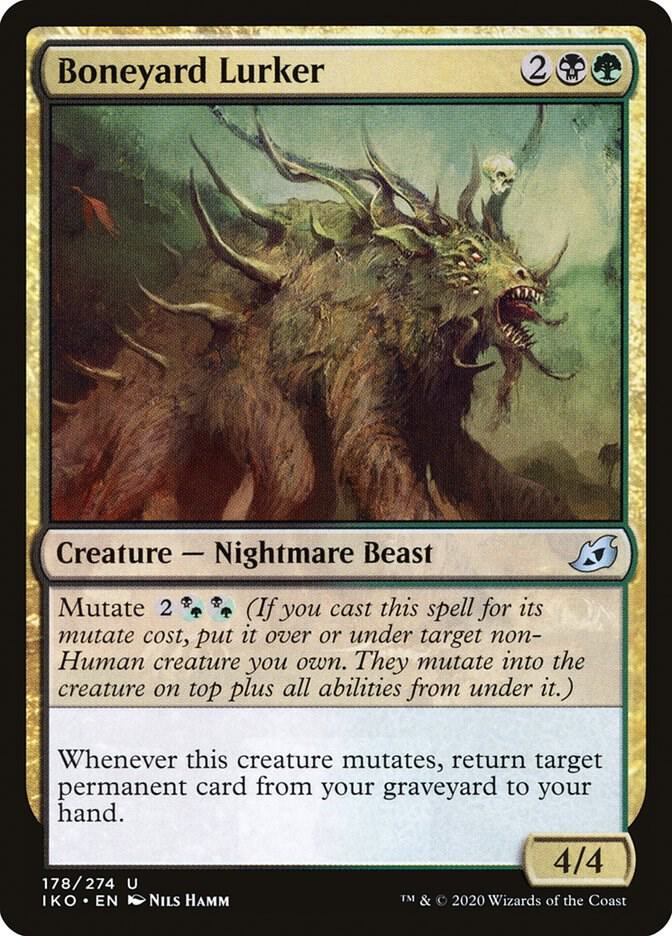 Boneyard Lurker 178 card from Ikoria: Lair of Behemoths