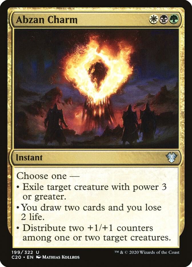 Abzan Charm 199 card from Commander 2020