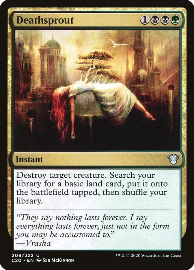 Deathsprout 208 card from Commander 2020