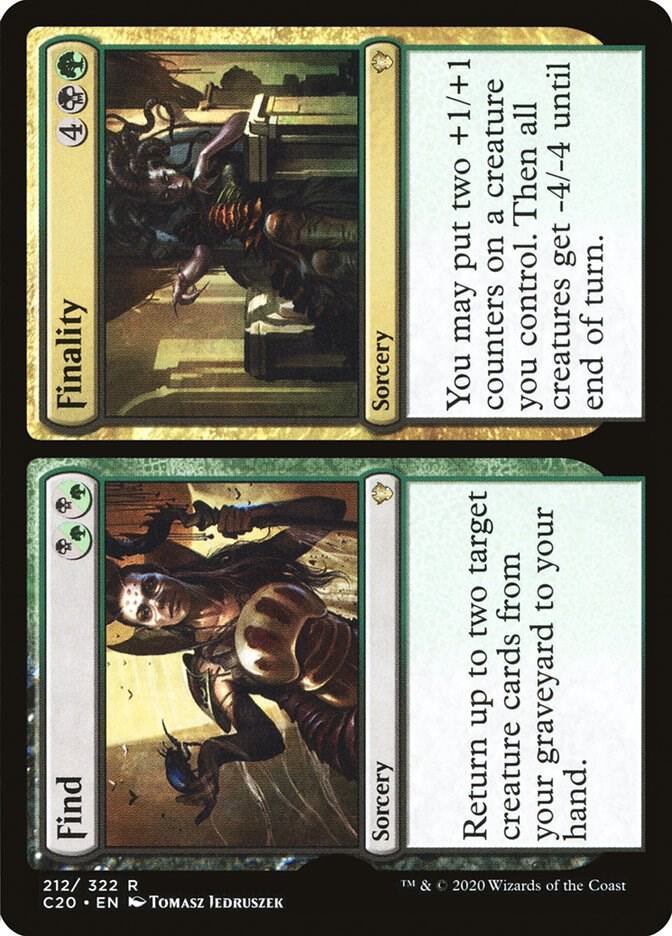 Find // Finality 212 card from Commander 2020