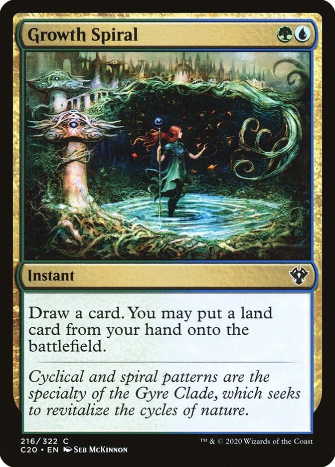 Growth Spiral 216 card from Commander 2020