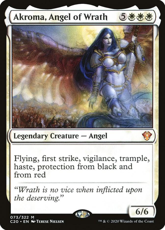 Akroma, Angel of Wrath 73 card from Commander 2020