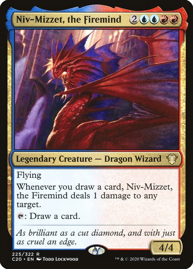 Niv-Mizzet, the Firemind 225 card from Commander 2020