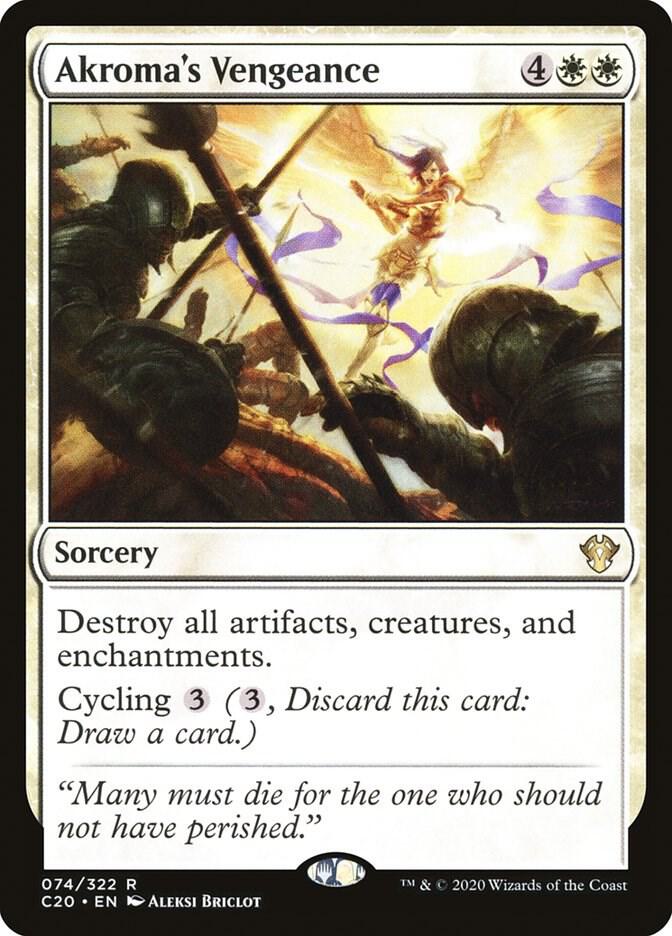 Akroma's Vengeance 74 card from Commander 2020