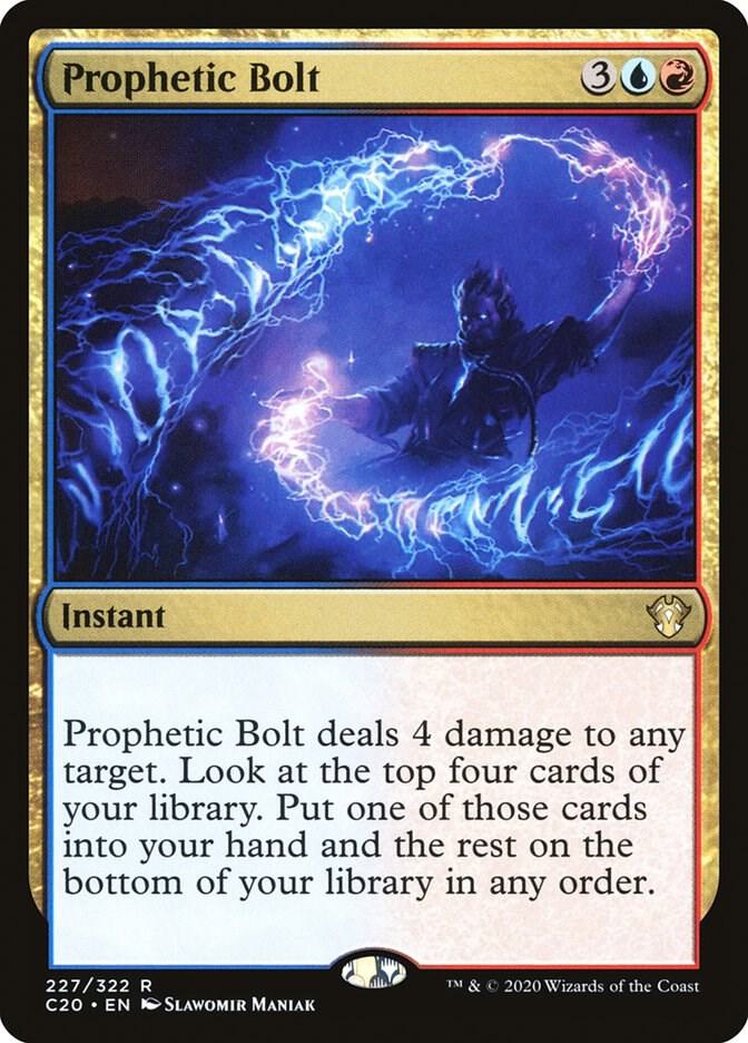 Prophetic Bolt 227 card from Commander 2020