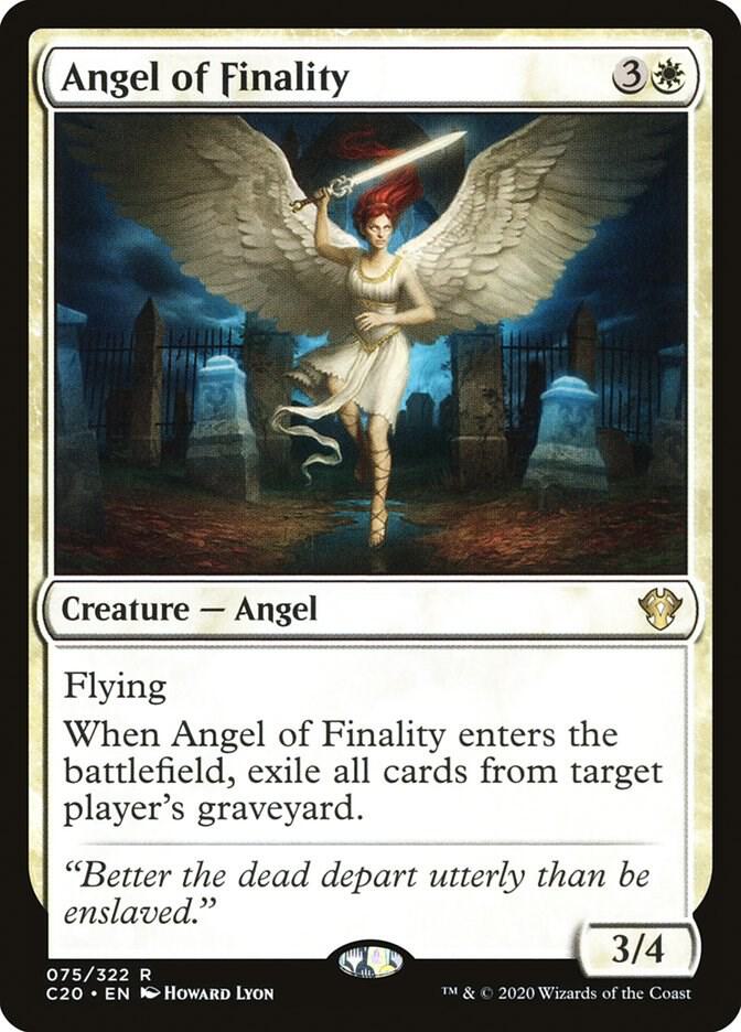 Angel of Finality 75 card from Commander 2020