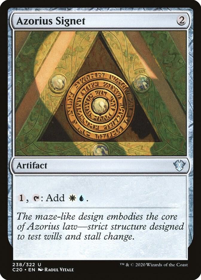 Azorius Signet 238 card from Commander 2020