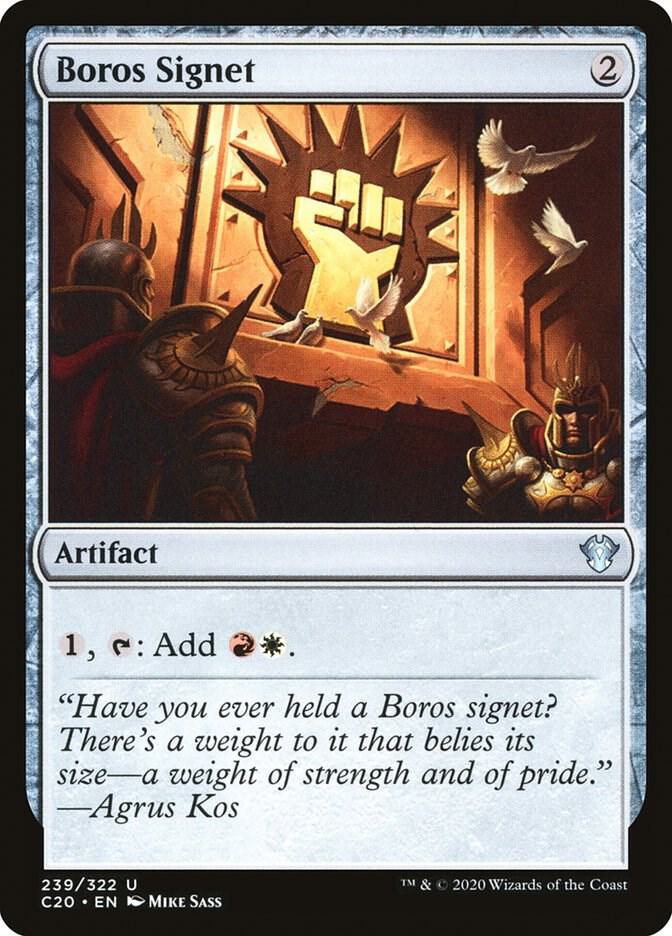 Boros Signet 239 card from Commander 2020