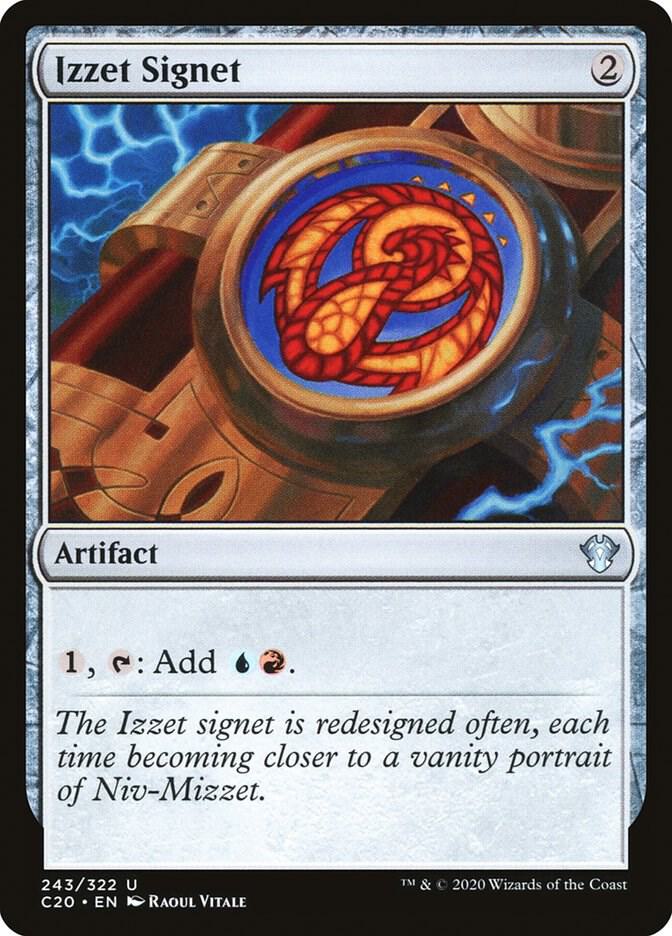 Izzet Signet 243 card from Commander 2020