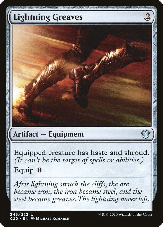 Lightning Greaves 245 card from Commander 2020