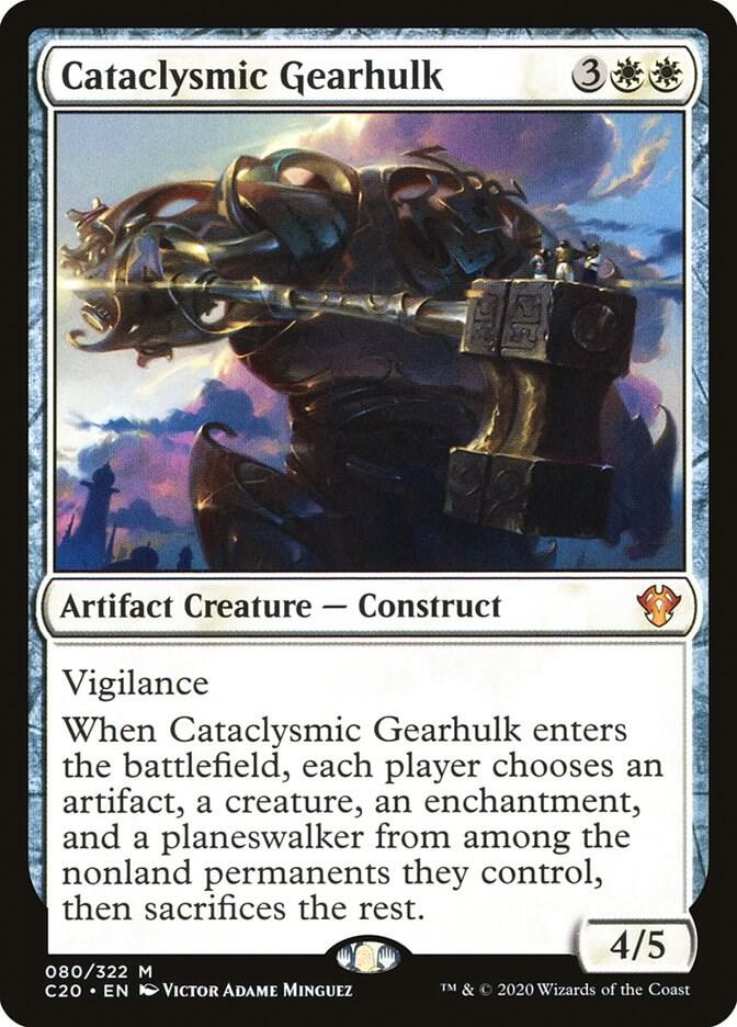 Cataclysmic Gearhulk 80 card from Commander 2020