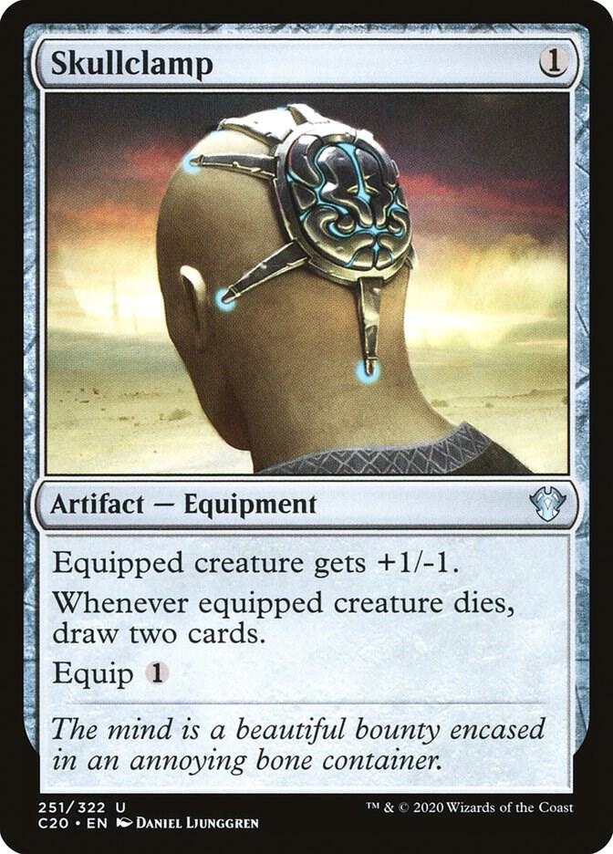 Skullclamp 251 card from Commander 2020