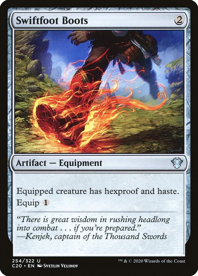 Swiftfoot Boots 254 card from Commander 2020
