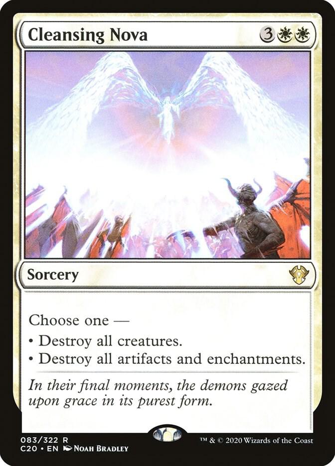 Cleansing Nova 83 card from Commander 2020