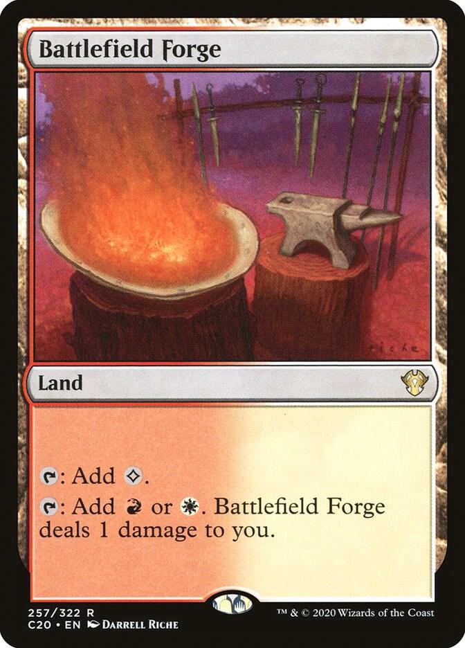 Battlefield Forge 257 card from Commander 2020