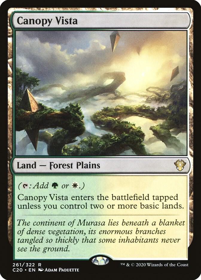 Canopy Vista 261 card from Commander 2020