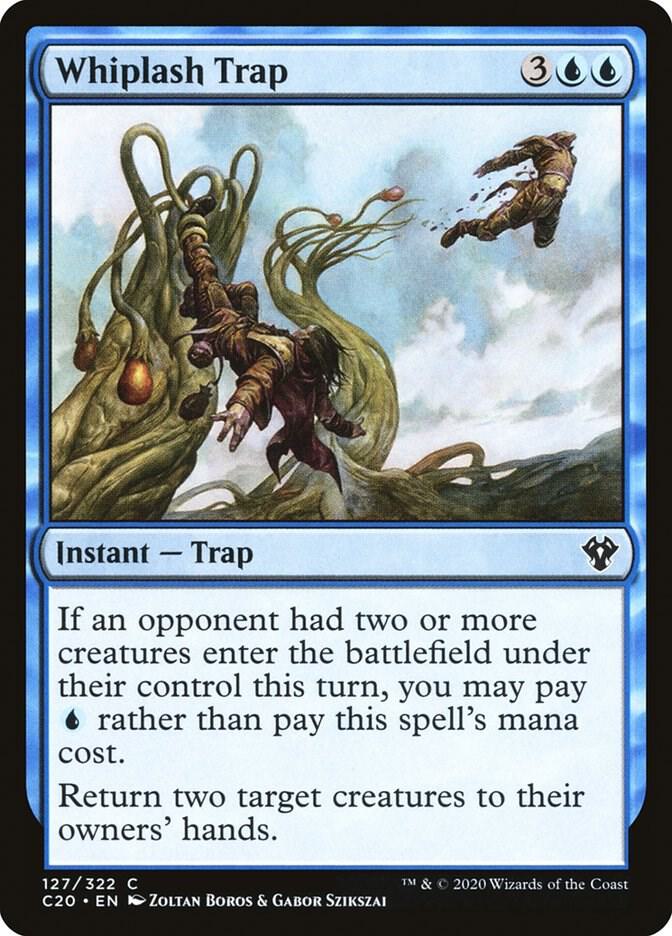 Whiplash Trap 127 card from Commander 2020