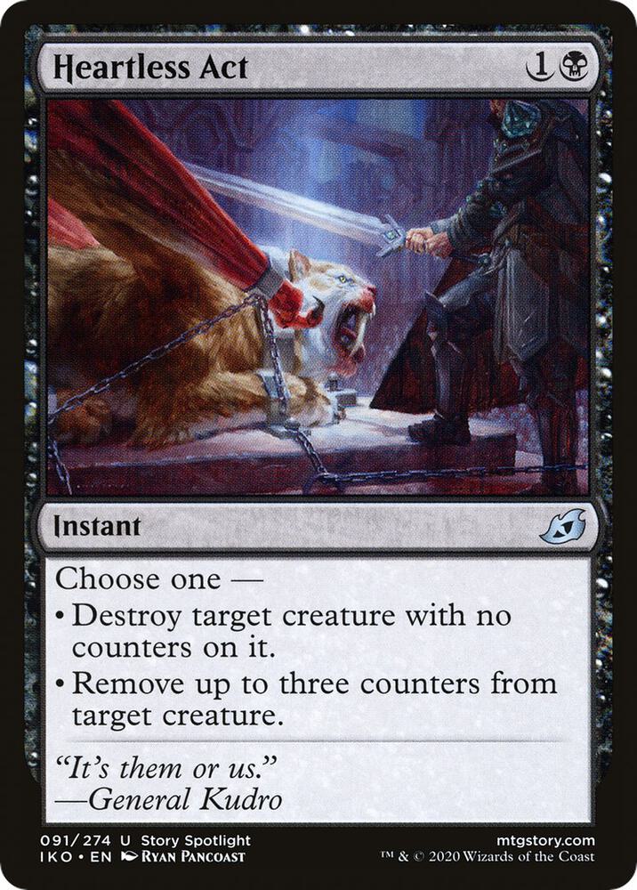 Heartless Act 91 card from Ikoria: Lair of Behemoths