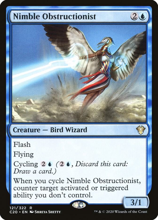 Nimble Obstructionist 121 card from Commander 2020