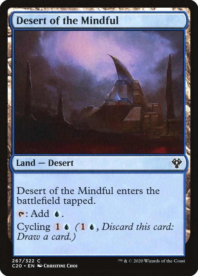 Desert of the Mindful 267 card from Commander 2020