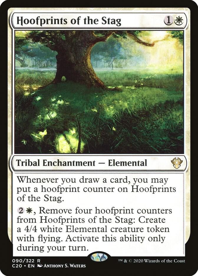 Hoofprints of the Stag 90 card from Commander 2020