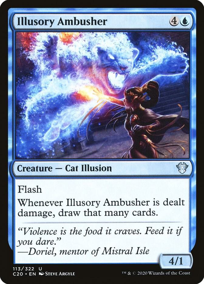 Illusory Ambusher 113 card from Commander 2020
