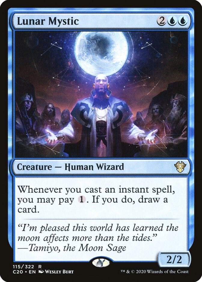 Lunar Mystic 115 card from Commander 2020