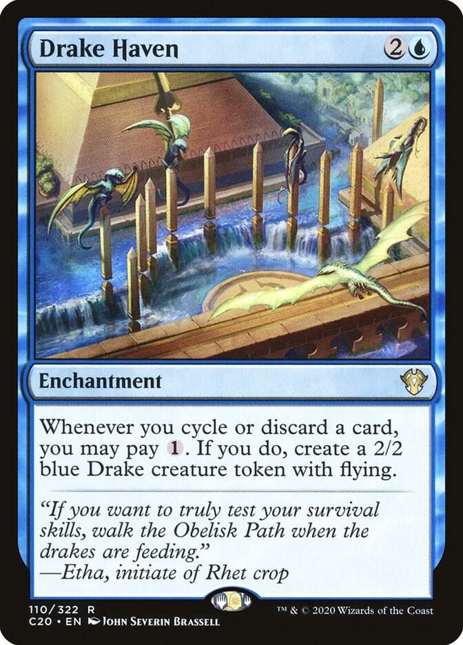 Drake Haven 110 card from Commander 2020