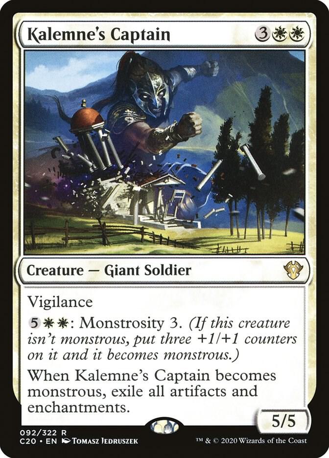 Kalemne's Captain 92 card from Commander 2020