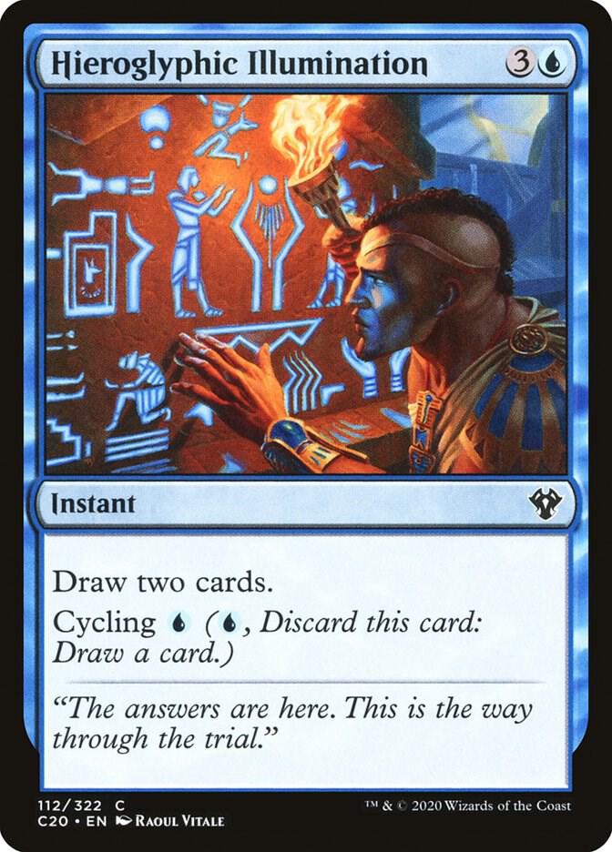 Hieroglyphic Illumination 112 card from Commander 2020